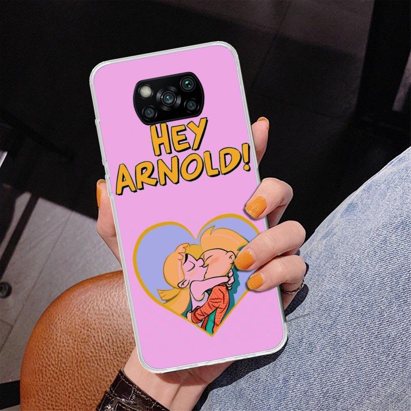 Cartoon Hey Arnold Fondos Phnoe Case for Xiaomi Poco X5 X6 X7 Pro X4 Gt F7 Ultra M8 M7 Redmi 15C 15 13C 13 12C 12 Unique Cover C