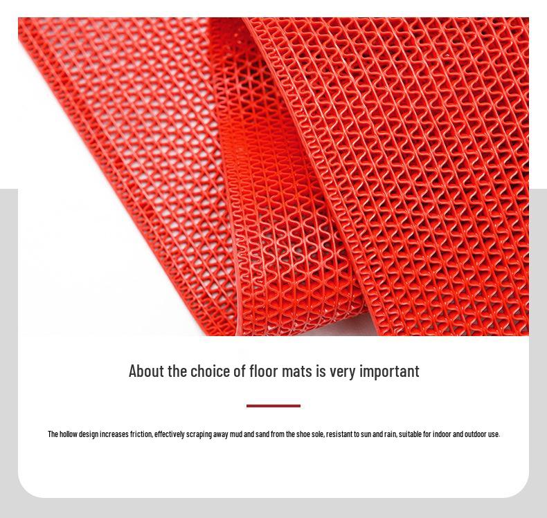 PVC Absorbent Anti-Slip Doorway Mat - Waterproof Floor Carpet for Kitchen & Bathroom
