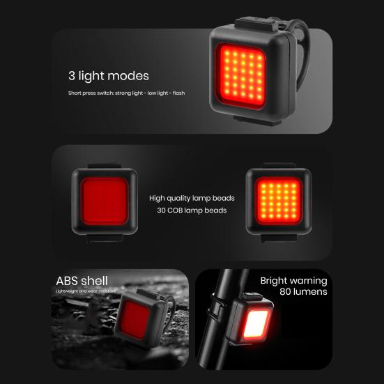 Bike Light Compact Size Waterproof Super Bright Multiple Lighting Modes Simple Installation High Lumens Bike Headlight Bicycle Safety