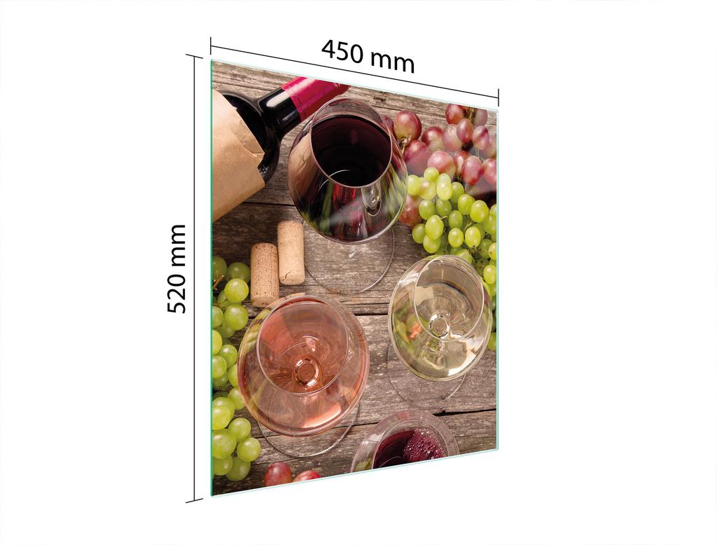 SZKLANA DESKA DO KROJENIA 45x52 WINO