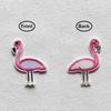 Flamingo Embroidery Patch Sewing Heat Press Appliqued Diy Jeans Clothes Stickers Parches Ropa Iron-On Patches Sewing Badge