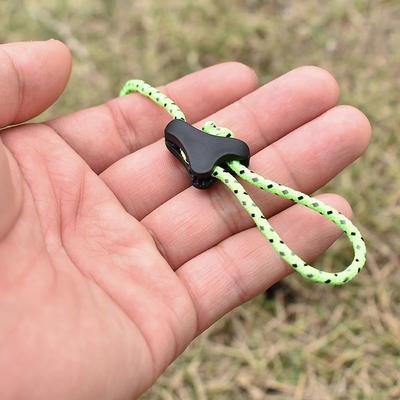 Camping Tent Fastener Wind Rope Buckles Triangle Anti Slip Cord Stopper Tools