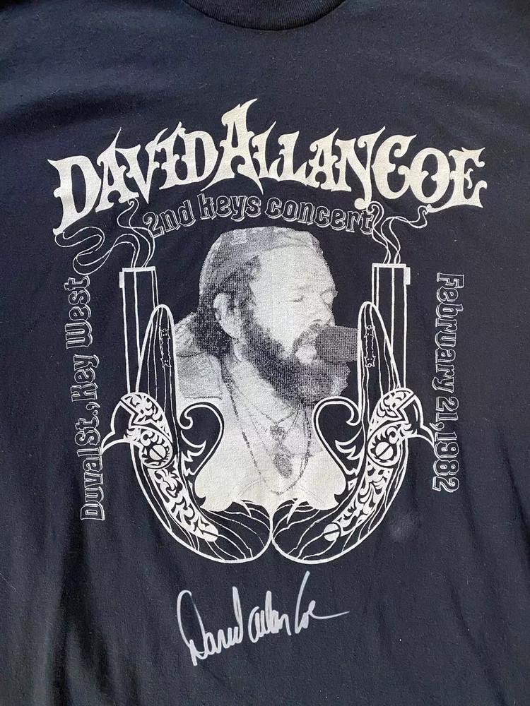 Vtg David Allan Coe 2nd Keys Concert Singer Unisex TShirt All Size S4XL PP181 XXXL