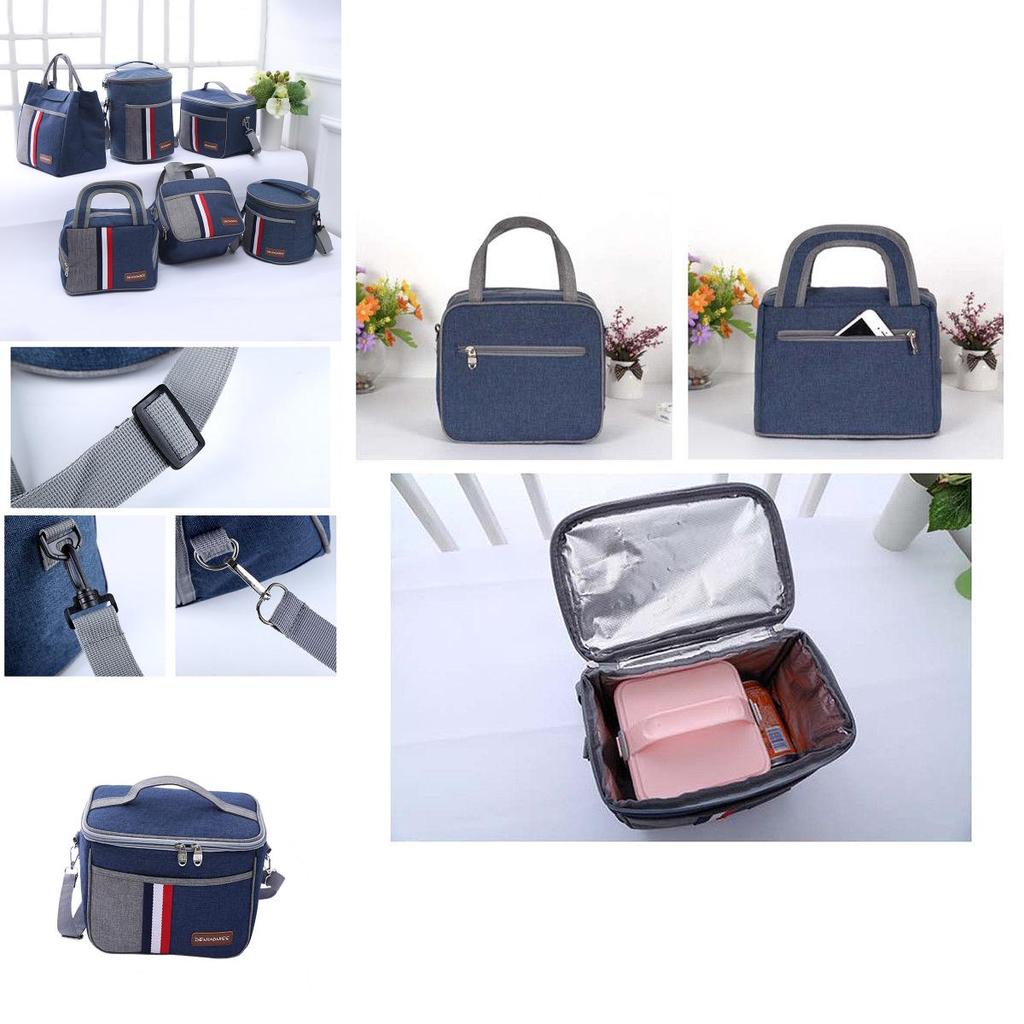 Insulated Waterproof Thermal Shoulder Picnic Cooler Lunch Bag Storage Tote Box For Outdoor Activities