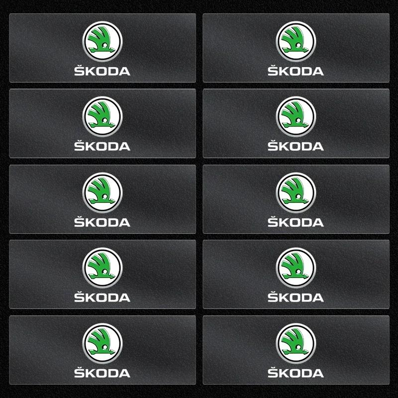 Car Emblem Logo Decorative Stickers Badge Decal Interior Styling For Skoda Fabia Superb Yeti Octavia Rapid Kodiaq Mk3 A4 A6 A7