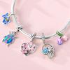 Original Charms Bead Copper Butterfly Tulip Cherry Blossom Mushroom Cat Charm Fit Bracelet Bangle Women Diy Jewelry