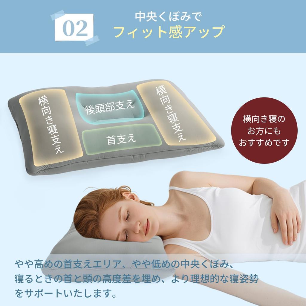 This Pillow Relieves Neck Pain and Is a New Sensation. It's Soft and Low-profile, Perfect for a Good Night's Sleep. It's Perfect for Side Sleepers