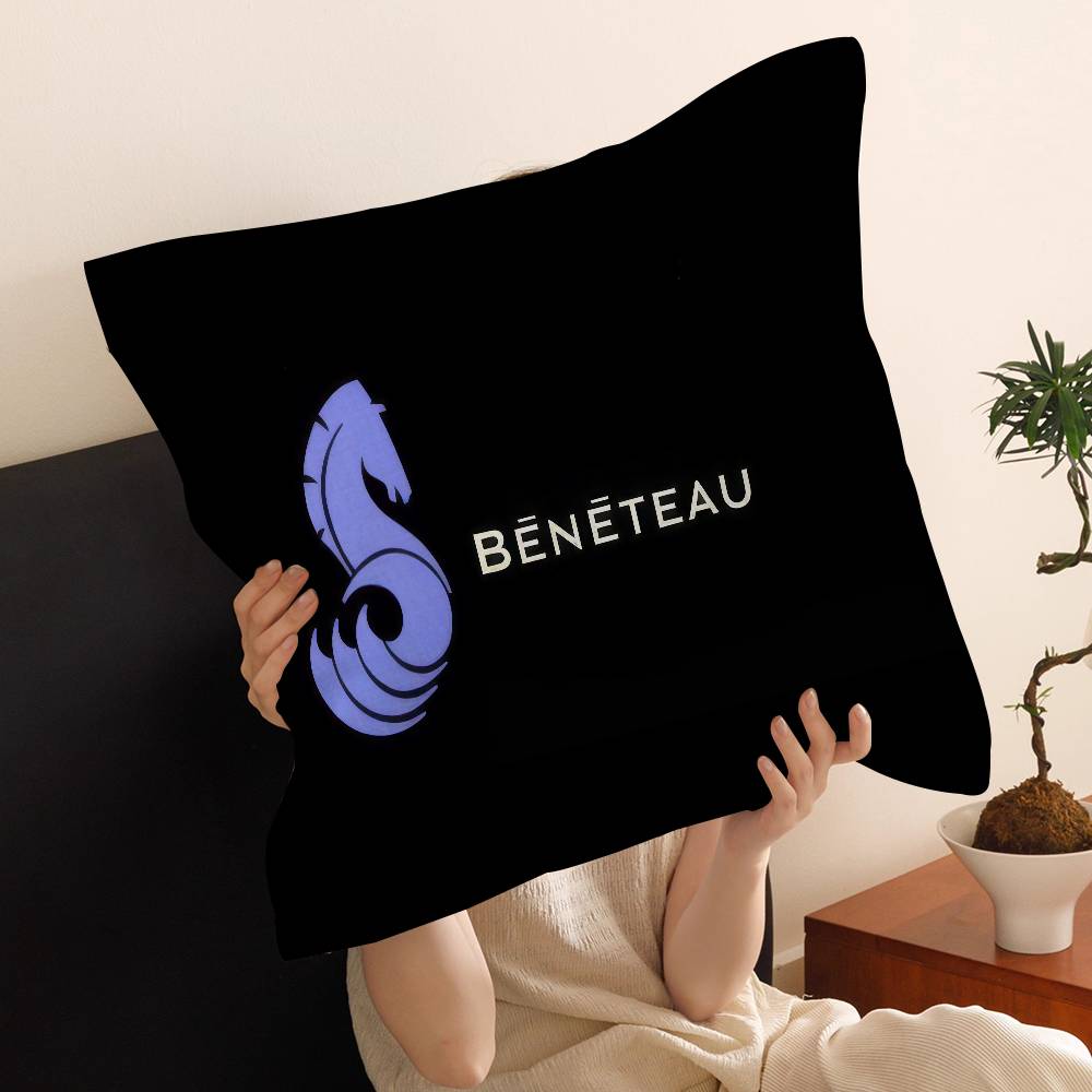 B-BENETEAU logo Pillow Anime Pillow Sofa Bed Head Pillow Cover Cushion Cover 45x45 cm Fashion