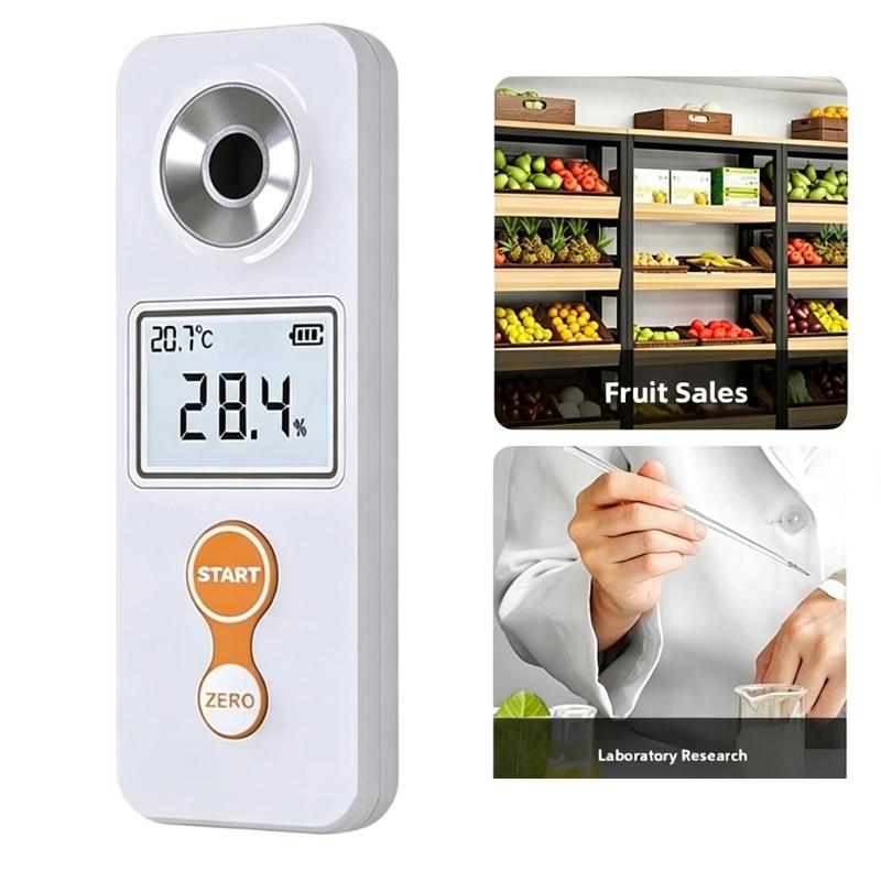 Digital Display Sugar Tester Offering Accurate Sugar Reading In Food Production Digital Sugar Refractometer