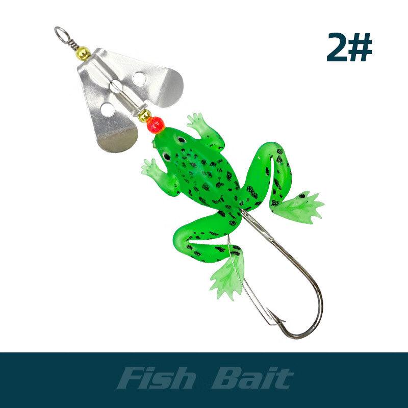 Oeny 6.25g Rotating Sequin Weedless Frog Fishing Lure