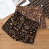 Men Shorts Underwear Ethnic Style Elastic Waistband Mid-rise Boxers Briefs Plaid Print U-Convex Loose Fit Panties Homewea