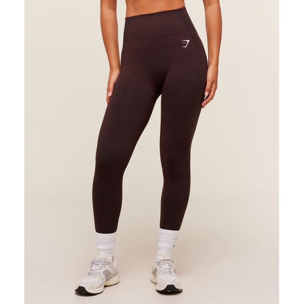 Gymshark Vital Leggings Rich Maroon Marl B1a2b Nc65