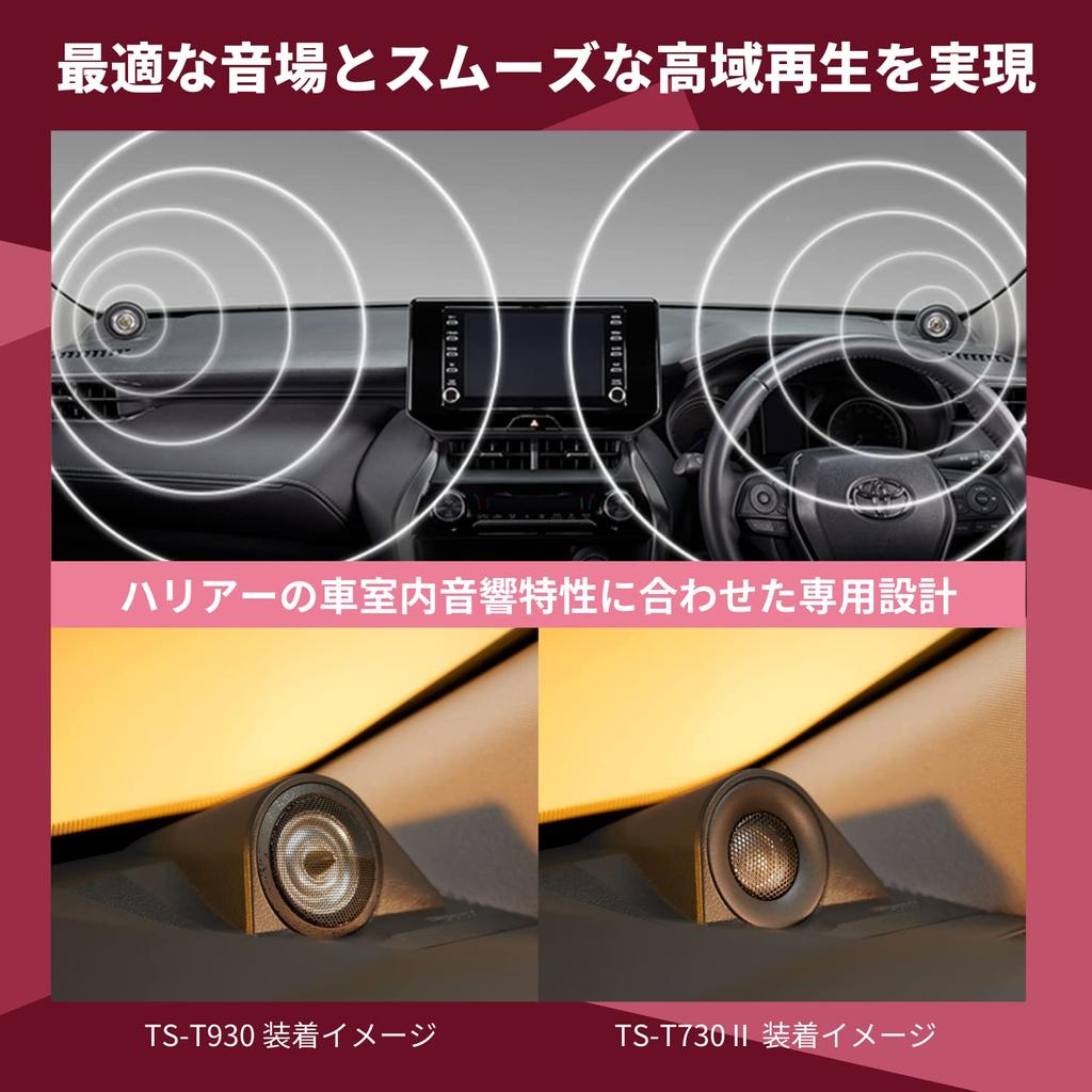 Pioneer Speaker Sound Quality Improvement Item Tweeter Installation Kit for Harrier Black Carrozzeria UD-K303