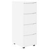 Storage Cabinet White 40 X 48 X 105 Cm Engineered Wood