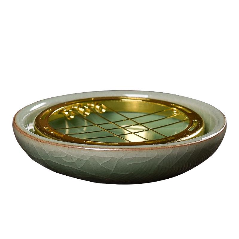 Celadon Charcoal Longquan Ceramic Dish: Seasoning, Sauce, Incense, Charcoal Stand, Vinegar, Ink Dish.