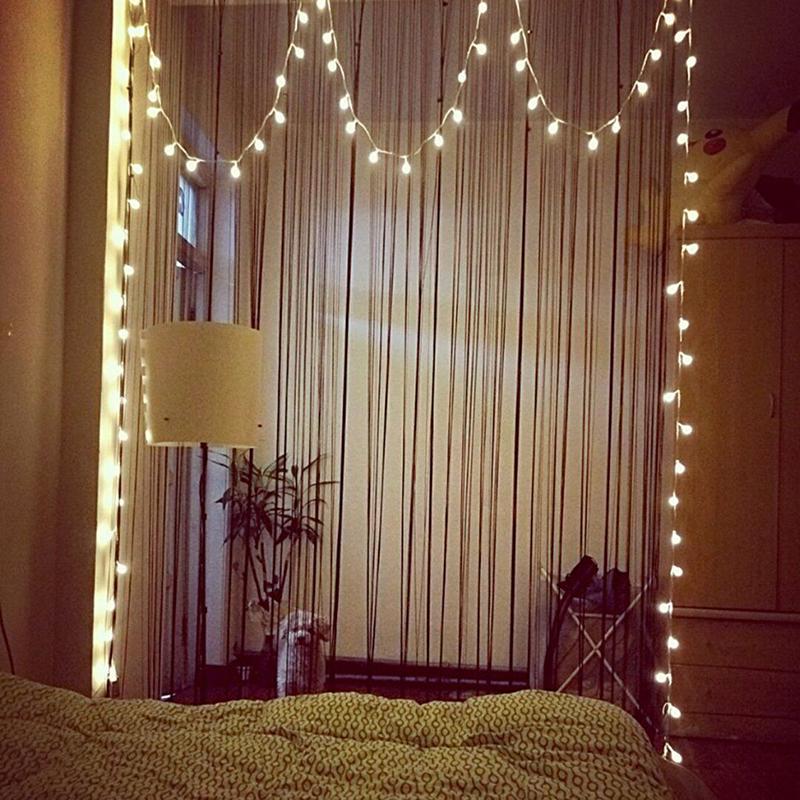 LED String Lights, Warm White Ball Fairy Lights, Waterproof Decorative Starry Lights for Bedroom Patio Parties, Battery Powered