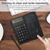1PC Foldable Calculator & 6 Inch LCD Writing Tablet Digital Drawing Pad 12 Digits Display with Stylus Pen Erase Button Lock Function