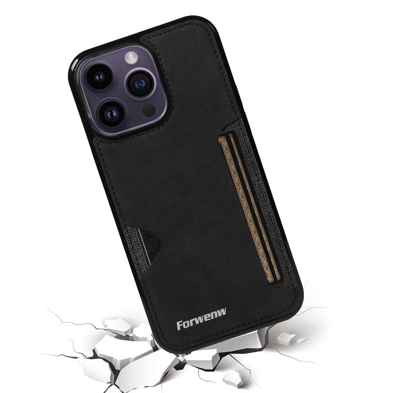 Funda para iPhone 17/16/15/12 con Ranura para Tarjeta y Billetera para Monedas