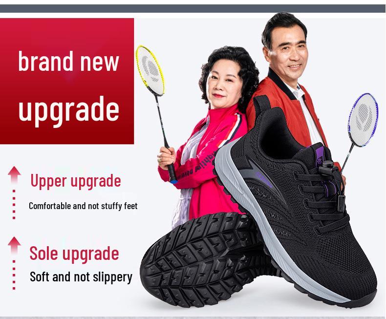Women's Non-Slip Comfortable Walking Shoes - Soft Sole for Middle-aged & Elderly