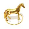 Standing Horse Napkin Ring Metal Horse Shaped Napkin Rings Gold Western Equestrian Napkin Buckle for Christmas Banquet Party Table Decoration