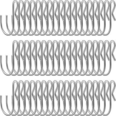 80 Peças Ganchos de Metal em Forma de S de Aço Inoxidável Clipes Cabides de Metal de Aço Inoxidável Luzes de Cozinha