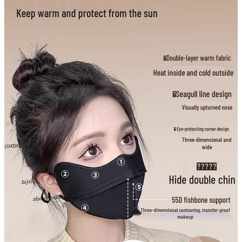 Newcomer Exclusive: 3D Thickened Warm Fishbone Mask for Cold-Weather Cycling