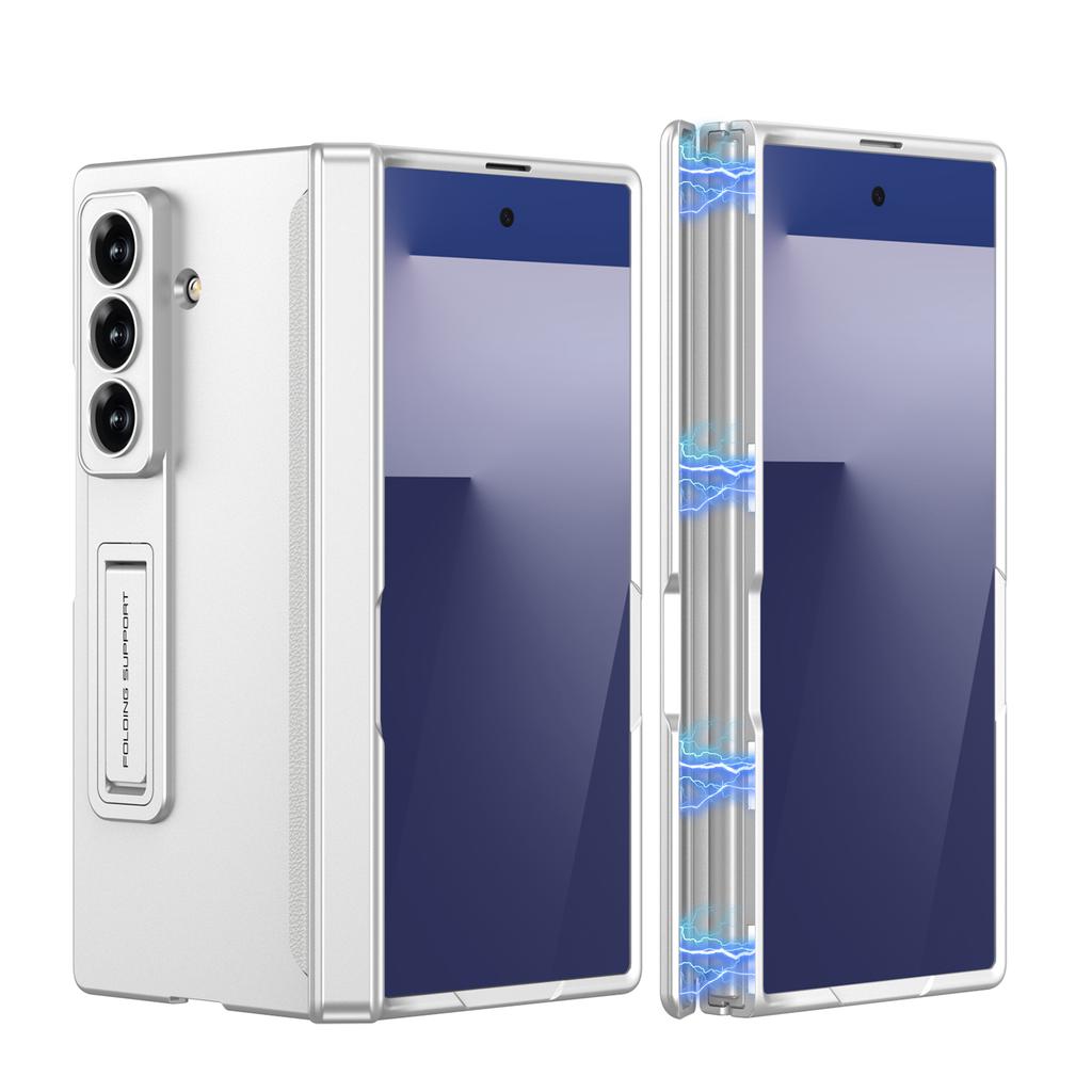 Magnetic Hinge All-included Case for Samsung Galaxy Z Fold 7 6 Ultra-thin Shockproof Stand Matte Cover for Samsung Z Fold7 Case