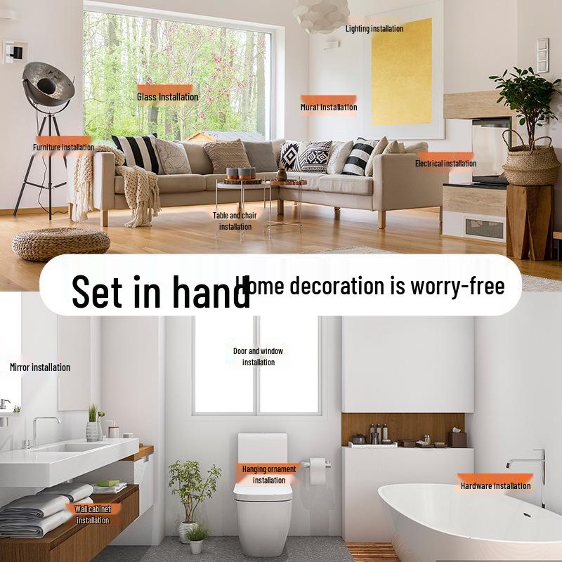 Household Repair Tool Set - Includes Pliers, Hammer, Wrench, and Combination Box