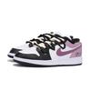Jordan Air Jordan 1 Puppy Fragment Slip Resistant Abrasion Resistant Low top Vintage Basketball Shoes Men's Black Pink 553558-131(Team85-)