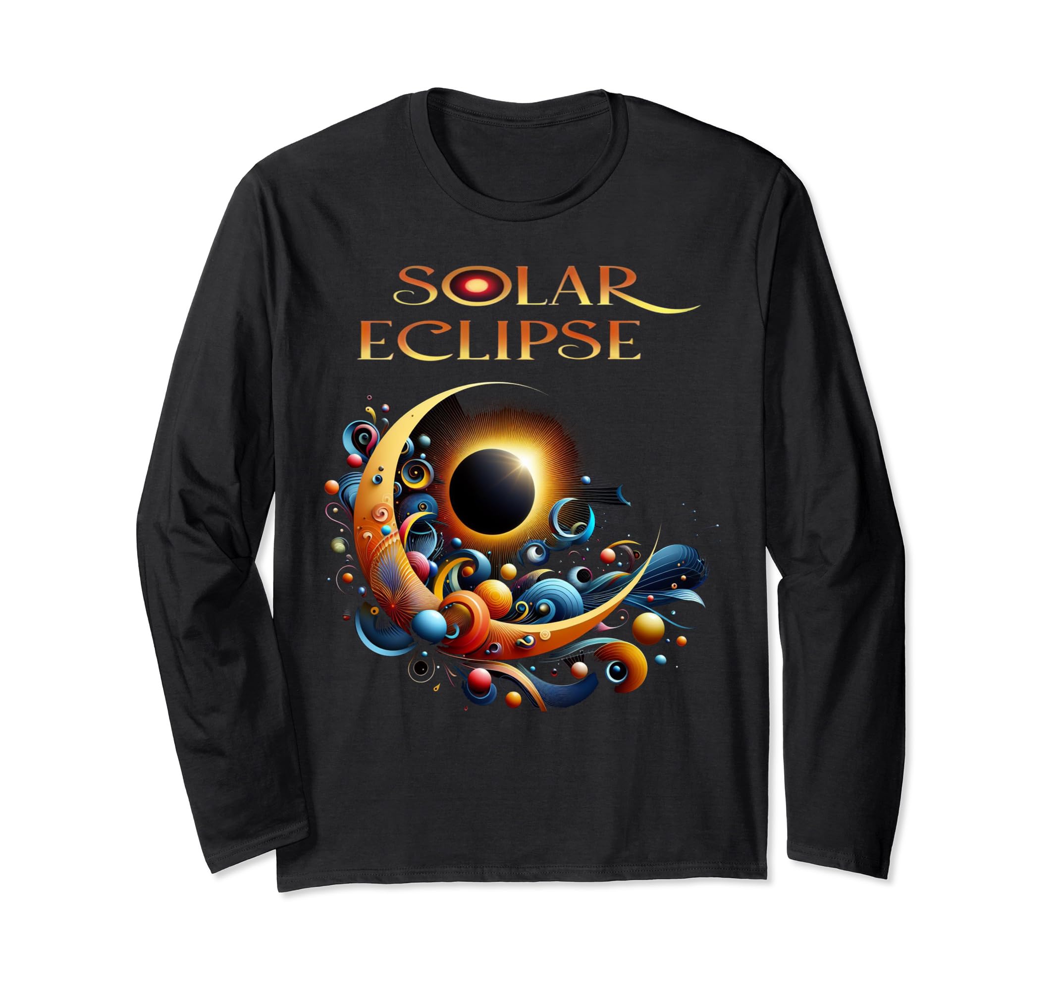 

Solar Eclipse the Umbra Obscuring the Sun For Men Long Sleeve Moon s T-Shirt T-Shirt чёрный