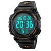 Timever digital wristwatch mens waterproof LED watch sports alarm stopwatch functions large easy-to-read display includes Japanese instruction manual