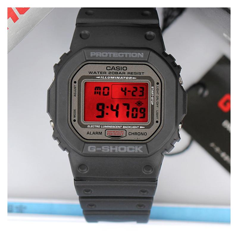 Casio CASIOG-Shock Series Impact Resistant Structure Quartz Movement Resin Strap Japanese and Korean Watch Men's Watch Black Dial DW-5000ML-1JF