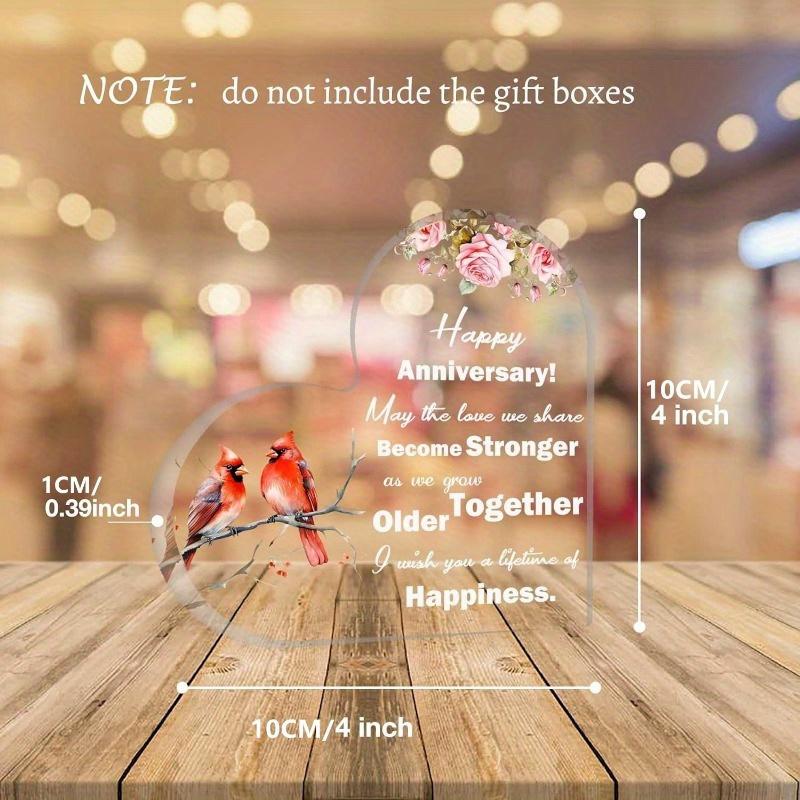 Heart Shaped Anniversary Plaque - Romantic Keepsake Gift for Couples