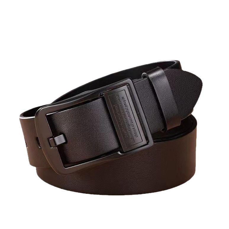 Ceinture décontractée à boucle rotative pour homme - Polyvalente et tendance, style coréen