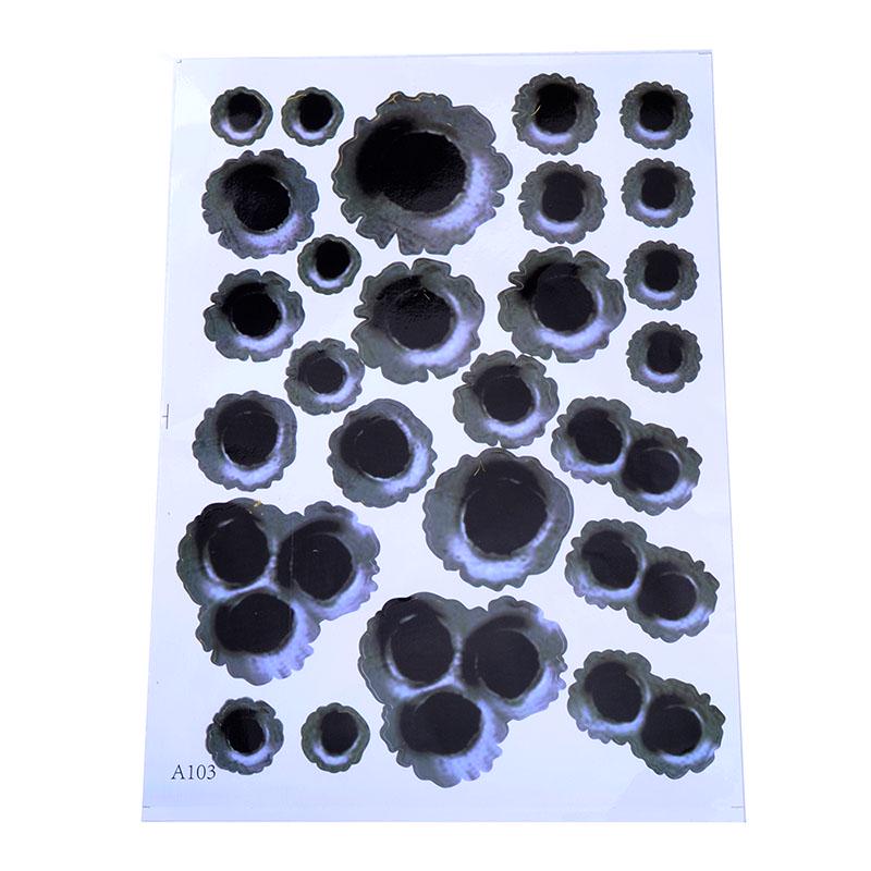 Автомобильные наклейки 3D пулевое отверстие водонепроницаемые забавные наклейки автомобильные чехлы type 1