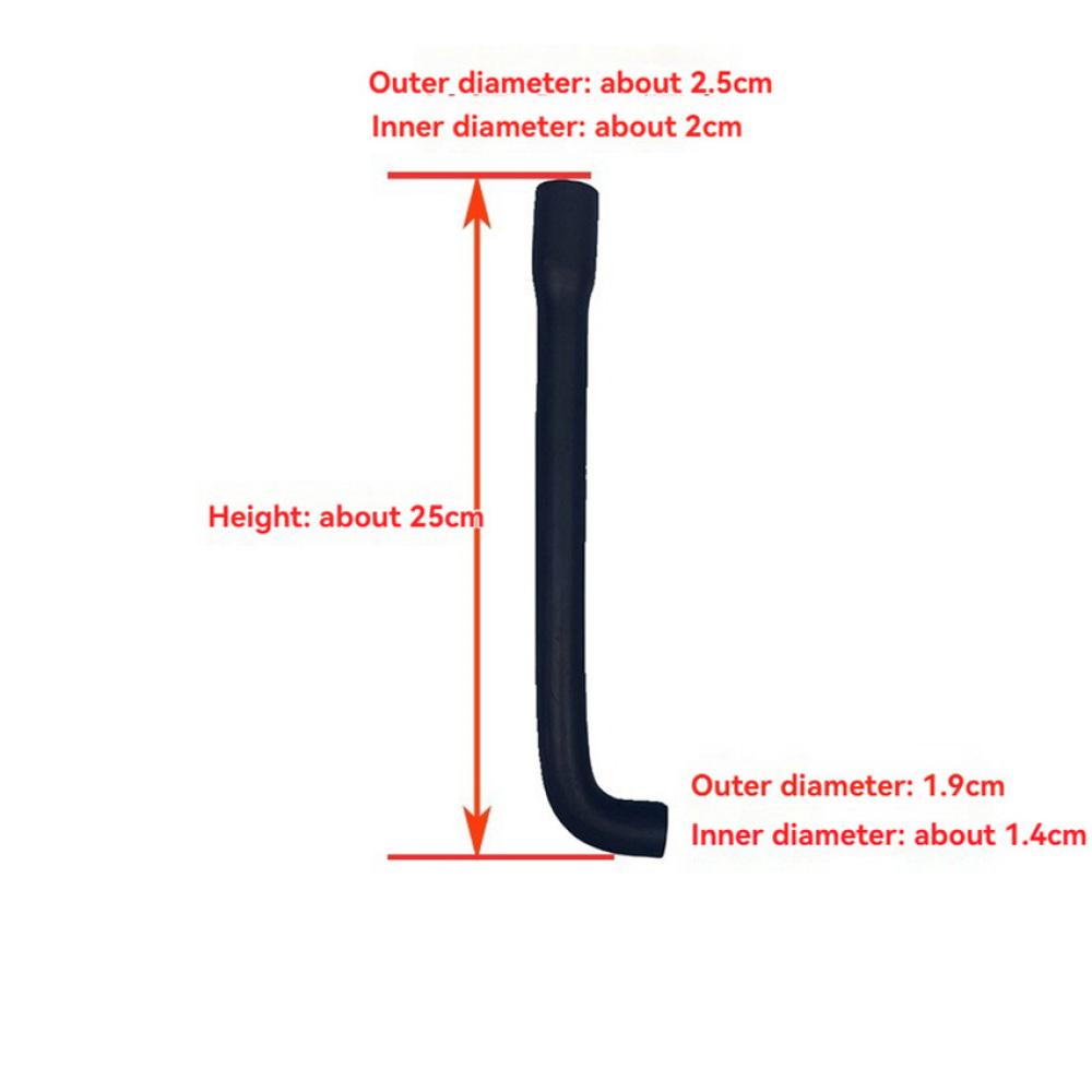 Black Tube Rooftop Air Conditioner Pump Rubber Hose Drainage Pipe Adapter Joint for Midea Ceiling Air Conditioning Parts