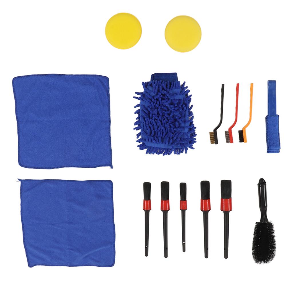 15pcs Car Detailing Brush Set Professional Auto Cleaning Brush for Wheels Bumpers Air Vents