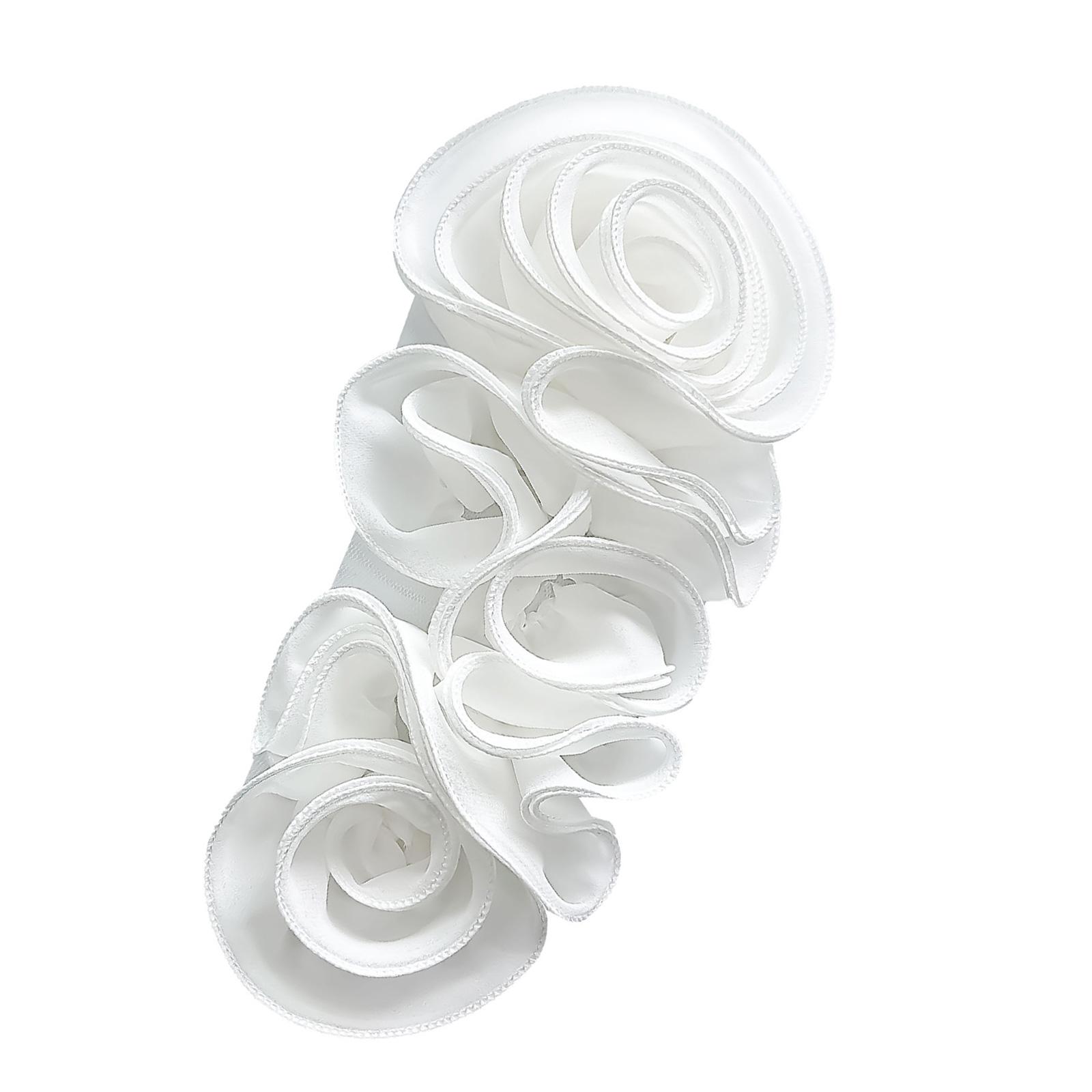 

Цветочные аппликации для рукодельного проекта, костюма, одежды для вечеринок, костюма, большие цветочные нашивки, украшение для одежды белый