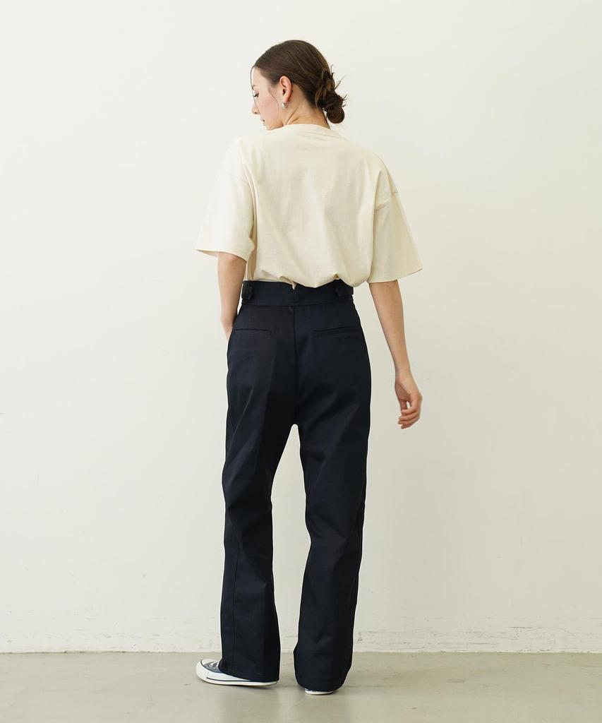 Casual CUT OUT LOGO POCKET WIDE TEE OFF WHITE [Milkfed] S/S Women's