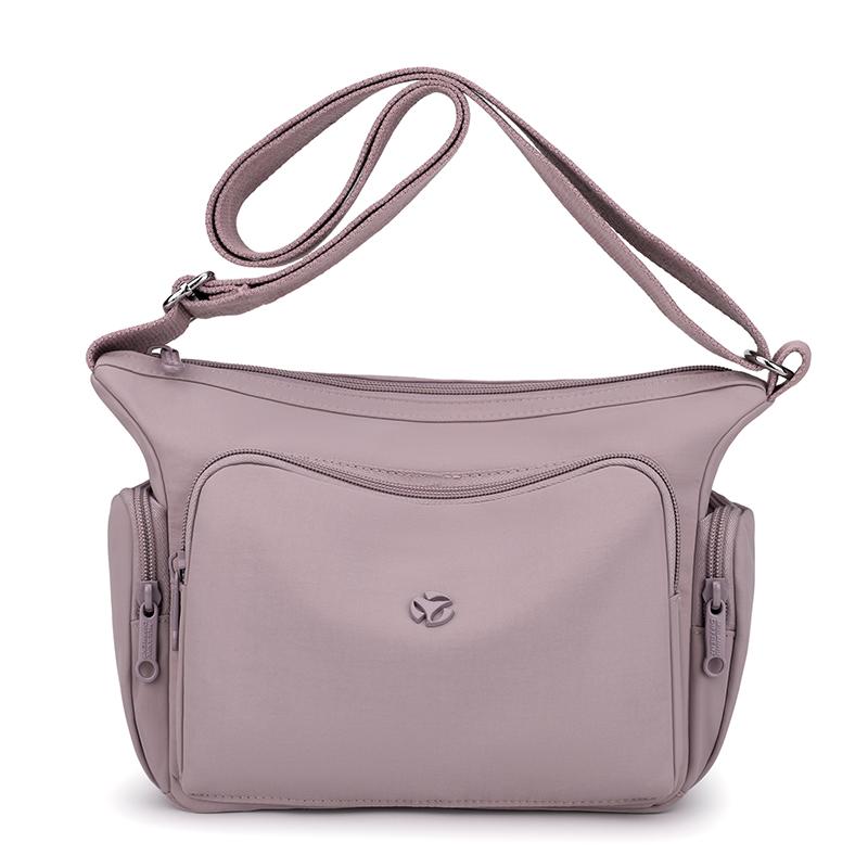 Commuter Shoulder Bag Women's Large Capacity Multi-layer Solid Color Crossbody Bag Middle-aged Mother Bag