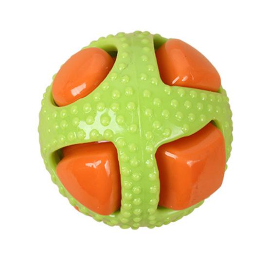 

Squeaky Dog Ball Dog Chew Toy Teeth Cleaning Toy Interactive Dog Fetch Ball for Aggressive Chewers Outdoor Training