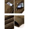 Men Cotton Jacket 2025 Retro Versatile Lamb Fleece Thickened Anti Cold Warm Collar Coat Outdoor Casual Winter Wear Cotton Jacket