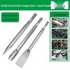 Electric Hammer Drill Bit Set: Square/Round/Hex Shanks, Ultra-Thin Flat/Point Chisel, Shovel, Slotted Wall-Cutting Chisel Head.