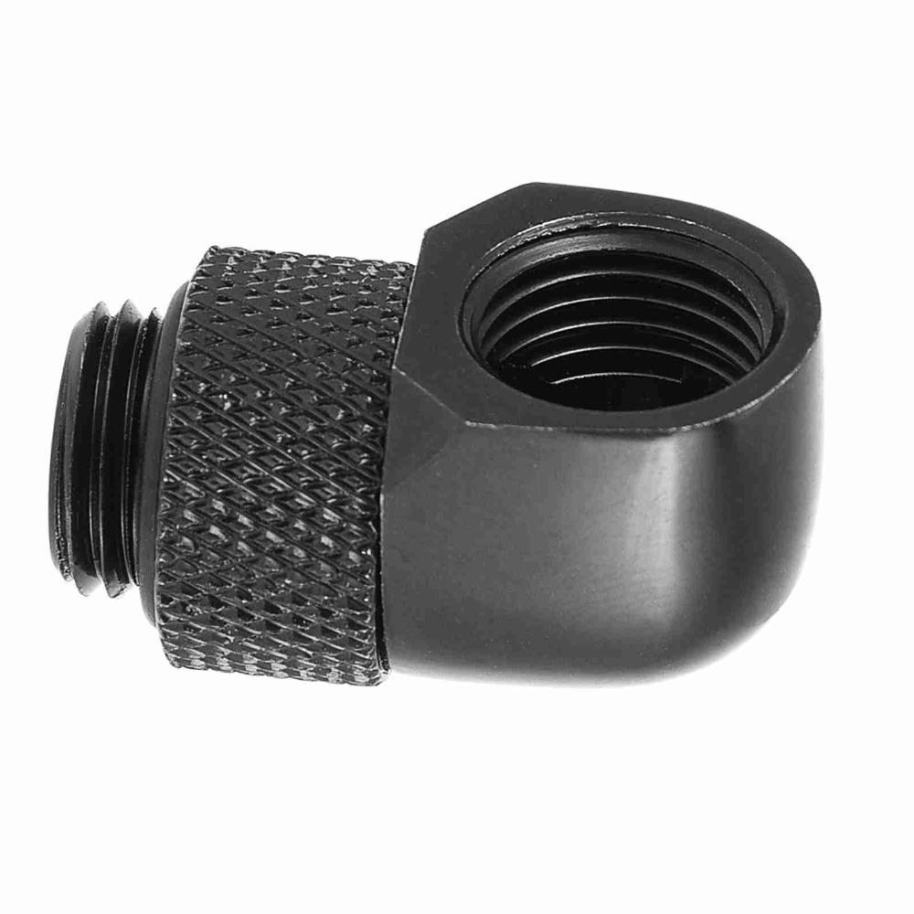 G1/4 Thread PC Water Cooling Fitting 90 Degrees Two Touch Fitting Elbow Connector  Soft Tubes