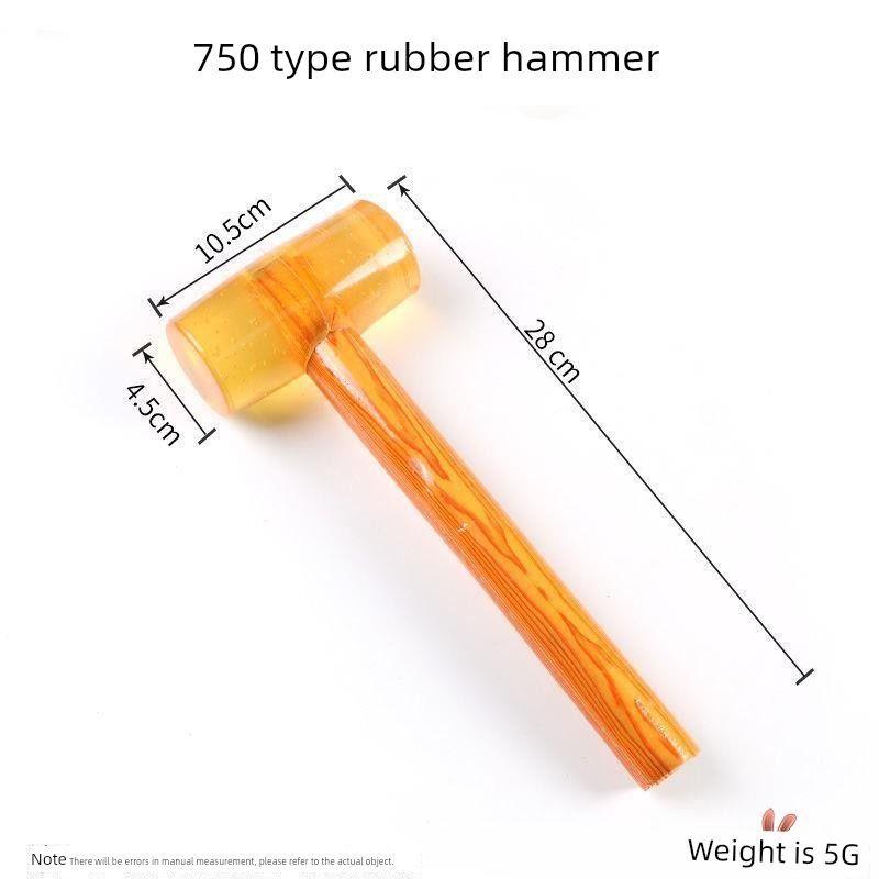Молоток для постукивания, Фитнес-молоток, Массажный молоток с деревянной ручкой, Молоток из красного дерева, Деревянный молоток, Резиновый молоток, Меридианный молоток, Массажный молоток для ухода за здоровьем Elastic Yellow Leather Hammer 750