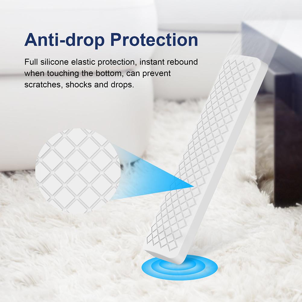 Drop-Proof Shell Silicone Remote Control Cover Protector with Lanyard Shockproof Accessories for Xiaomi 4K TV MiBoX 2nd Gen