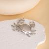 Luxury European-American Cross-Border Animal Crab Brooch: Irregular Metal Design, Versatile Women's Accessory