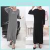 Moder Long Sleeve Maxi Dress With Loose Fit For Casual Wear