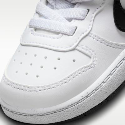 Nike Court Borough Low Recraft White Black Swoosh (TD)