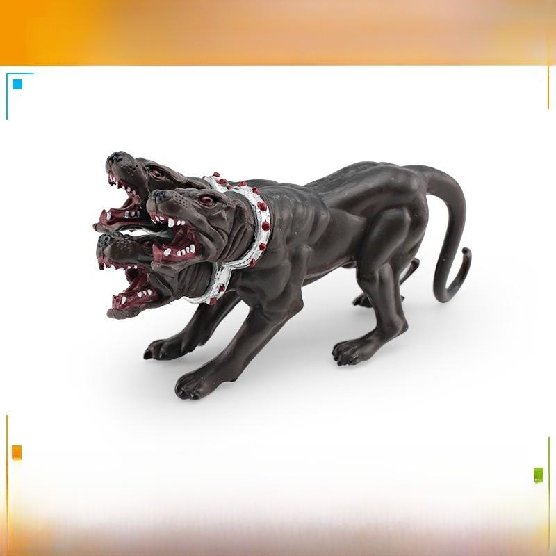 

Magical Three Headed Dog Pvc Figurine For Childrens Room Decor And Learning Toys чорний